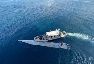 En Colombia se encontró un submarino fantasma con 2,6 toneladas de cocaína