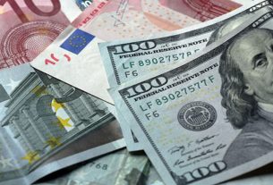 Euro llega a 1,10 dólares tras caída de la inflación en EEUU