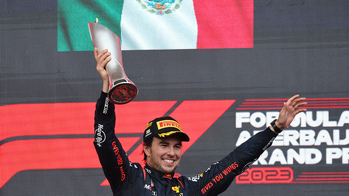 F1: El mexicano Sergio "Checo" Pérez conquistó el GP de Azerbaiyán