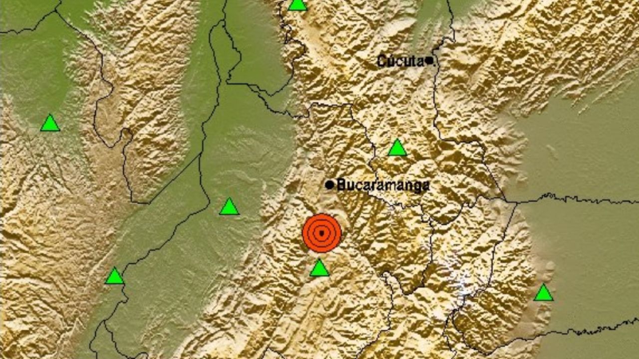 Fuerte sismo de magnitud 5,7 sacudió al centro de Colombia