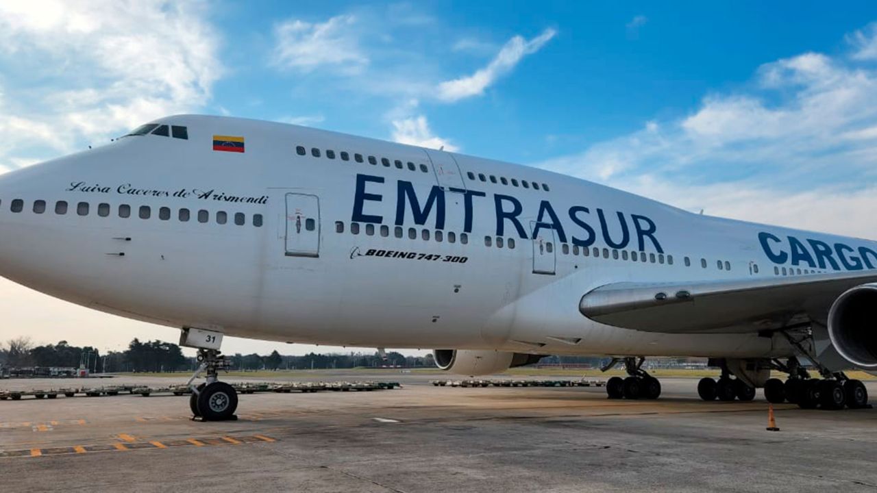 Juez de EEUU autoriza decomiso definitivo de avión de Emtrasur