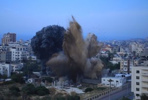 Milicias palestinas lanzan cohetes desde Gaza hacia Israel