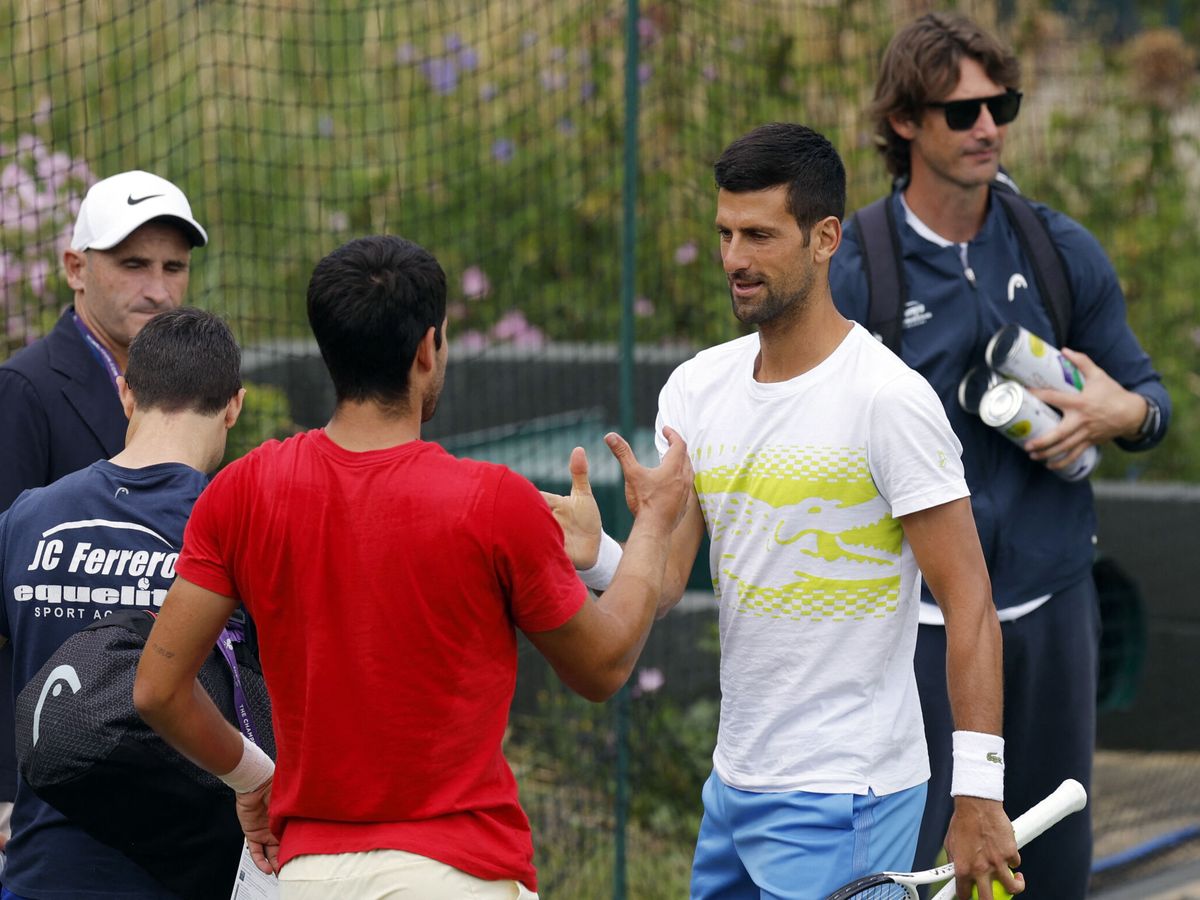 Alcaraz y Djokovic