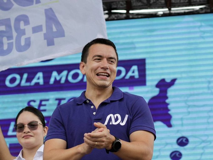 Daniel Noboa agradeció «a los que apoyaron un proyecto político improbable» en Ecuador