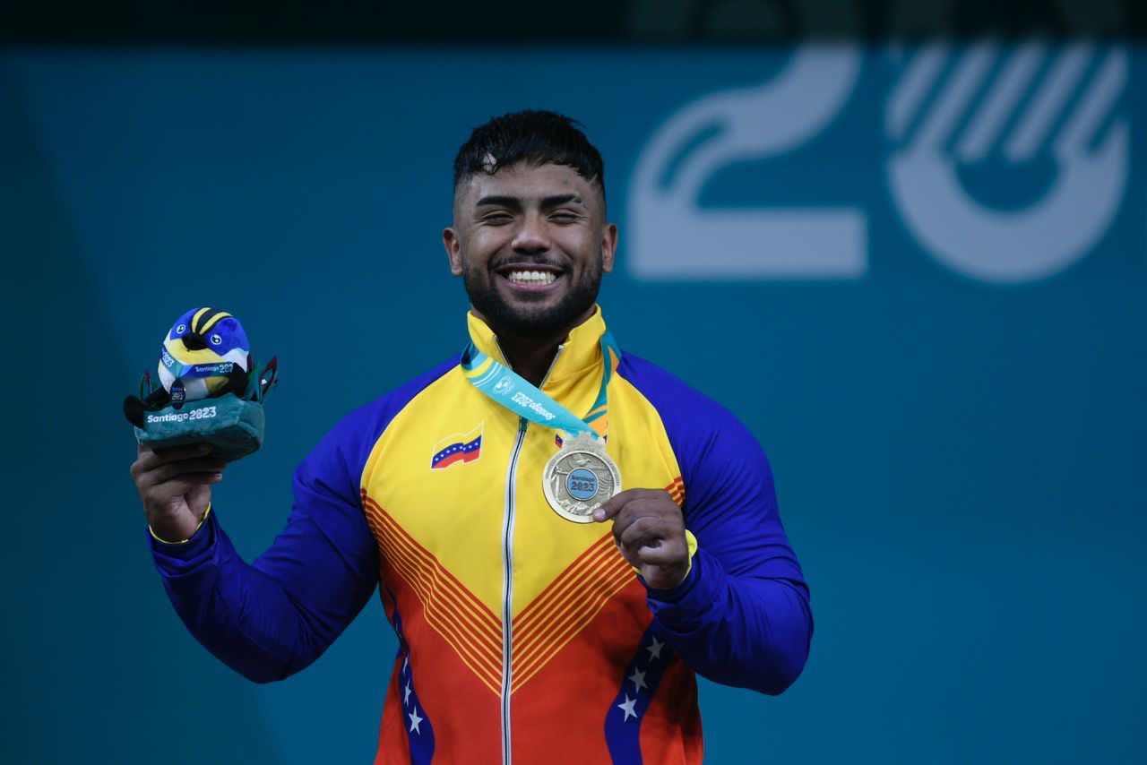 Keydomar Vallenilla sumó otro oro para Venezuela en Santiago 2023