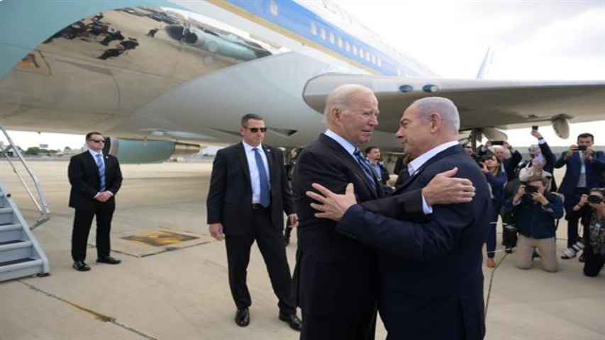 Netanyahu recibe a Biden y agradece su compromiso con Israel