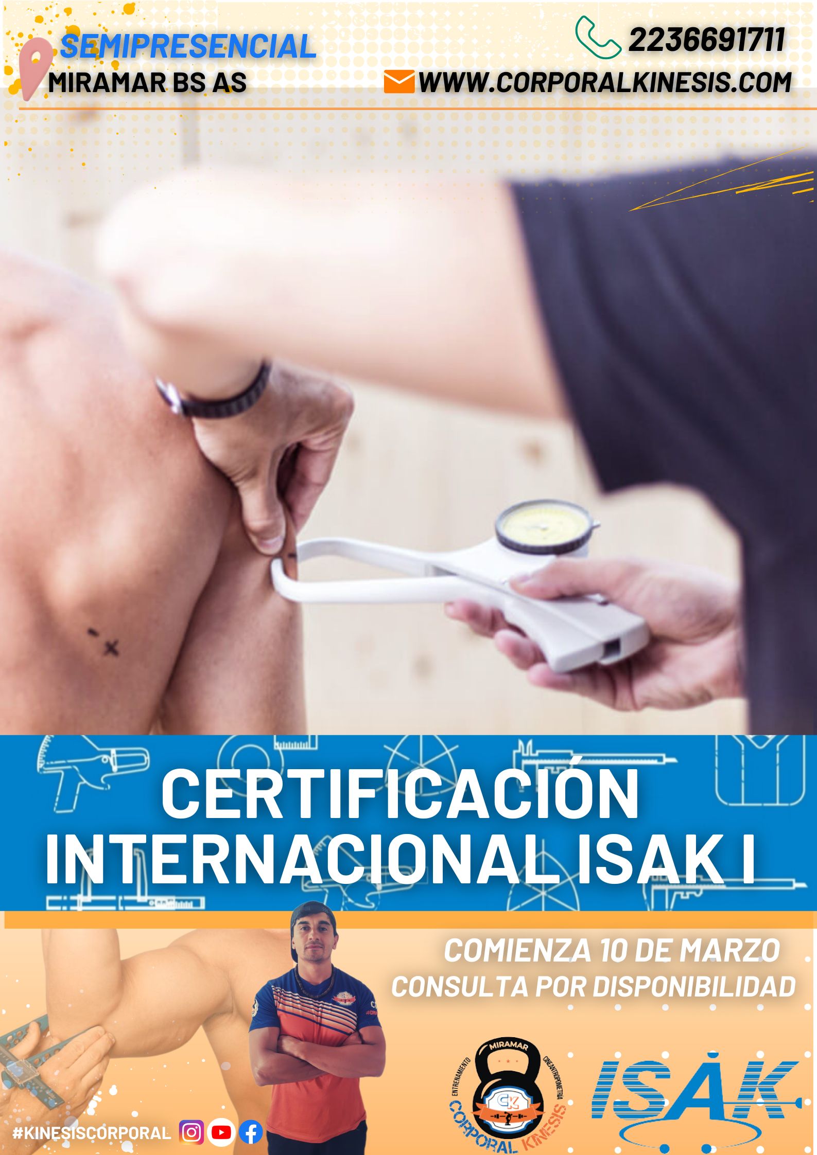 isak banner 1 - Sebastian Cano Caporales: Pliegues subutaneos, una técnica de medición fiable y simple para valorar la grasa corporal – Corporal Kinesis