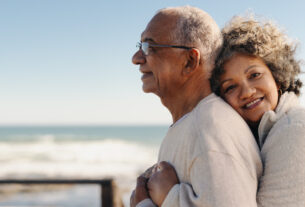 Senior couple on the beach