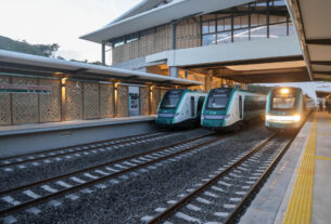 Inauguran primer tramo del Tren Maya Campeche-Cancún