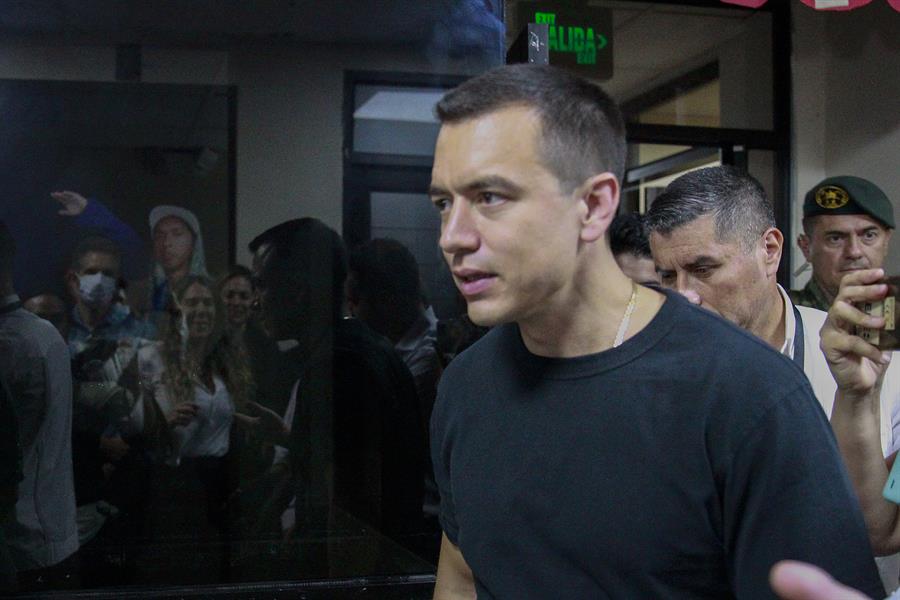 Noboa acepta la ayuda de Estados Unidos contra el crimen organizado en Ecuador