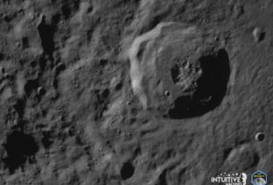 Odiseo tomó una foto de la Luna antes de su histórico alunizaje