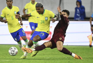 Vinotinto sub-23 sufrió ante Brasil una dura derrota en el cuadrangular final