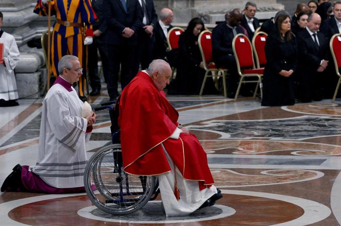 Papa Francisco - Viernes Santo - 2024 - Fuente de la imagen referencial - X - @elheraldoco