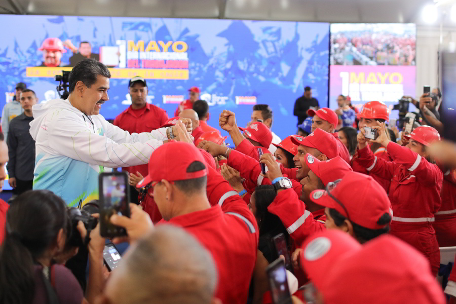 Nicolás Maduro en Acto de los Trabajadores