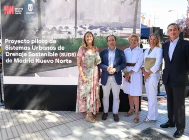 Madrid Nuevo Norte pone en marcha sus sistemas urbanos de drenaje sostenible