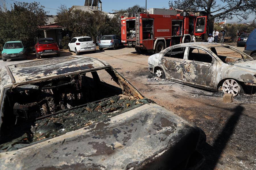 Incendio Atenas