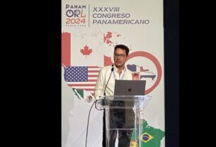 Dr. Froilán Páez dictó conferencia magistral en Congreso Panamericano de Otorrinolaringología Punta Cana 2024 - FOTO