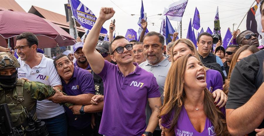Daniel Noboa retoma campaña electoral en Ecuador