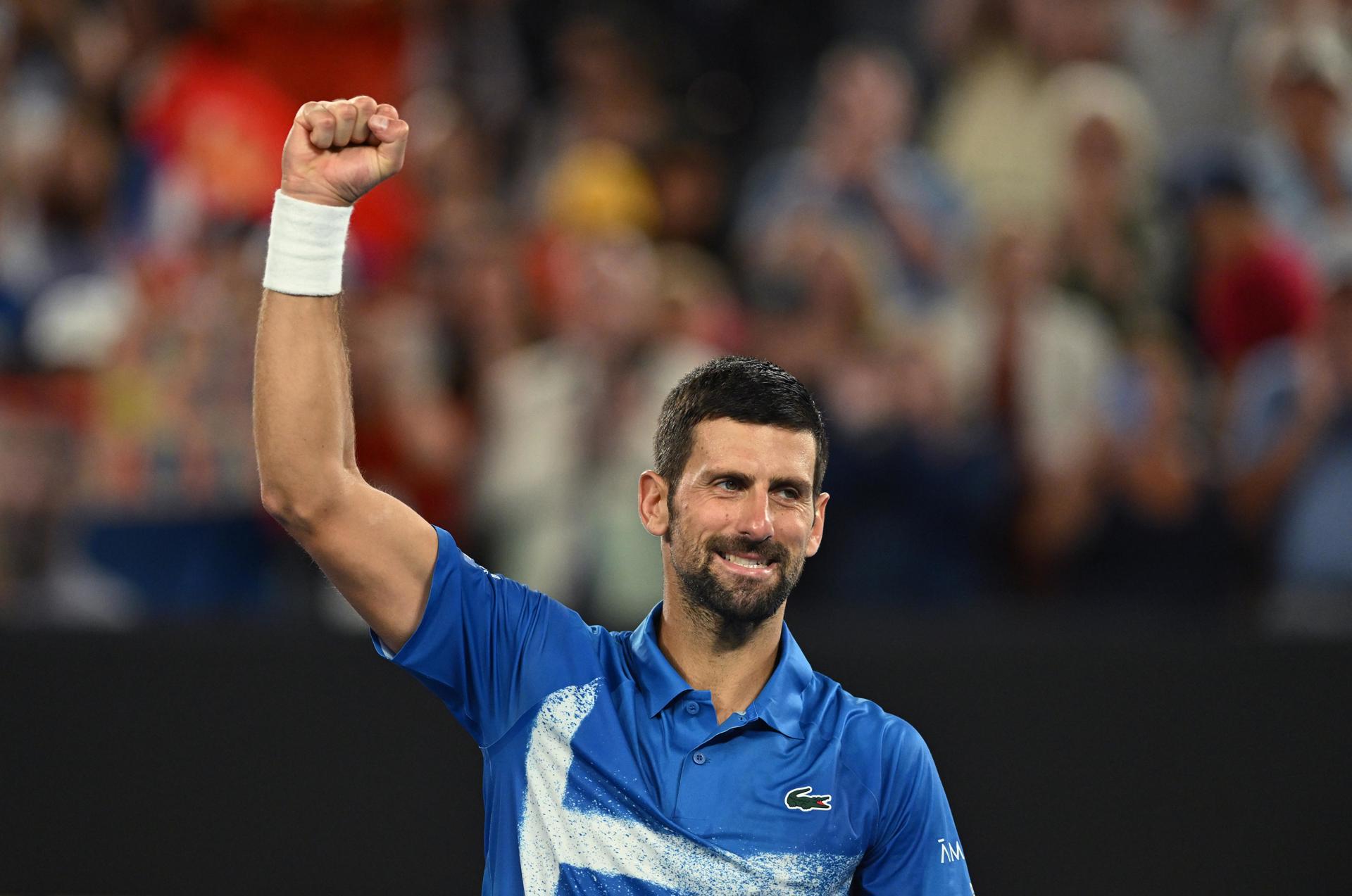 Djokovic logra récord histórico de partidos de Grand Slam