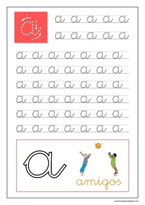 Caligrafía en PDF: recursos para trabajar dentro y fuera del aula Aprender las vocales