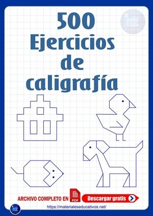 Caligrafía en PDF: recursos para trabajar dentro y fuera del aula 500 ejercicios de caligrafía en PDF