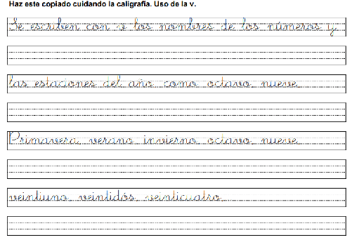 Caligrafía en PDF: recursos para trabajar dentro y fuera del aula Cuaderno de caligrafía PDF (y ortografía)