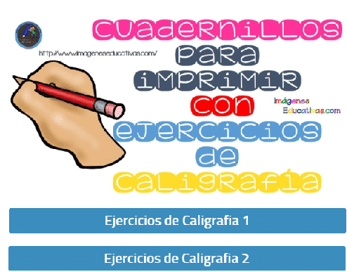 Caligrafía en PDF: recursos para trabajar dentro y fuera del aula Cuadernos para imprimir con ejercicios de caligrafía
