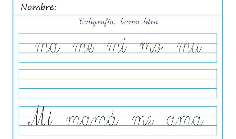 Caligrafía en PDF: recursos para trabajar dentro y fuera del aula Caligrafía
