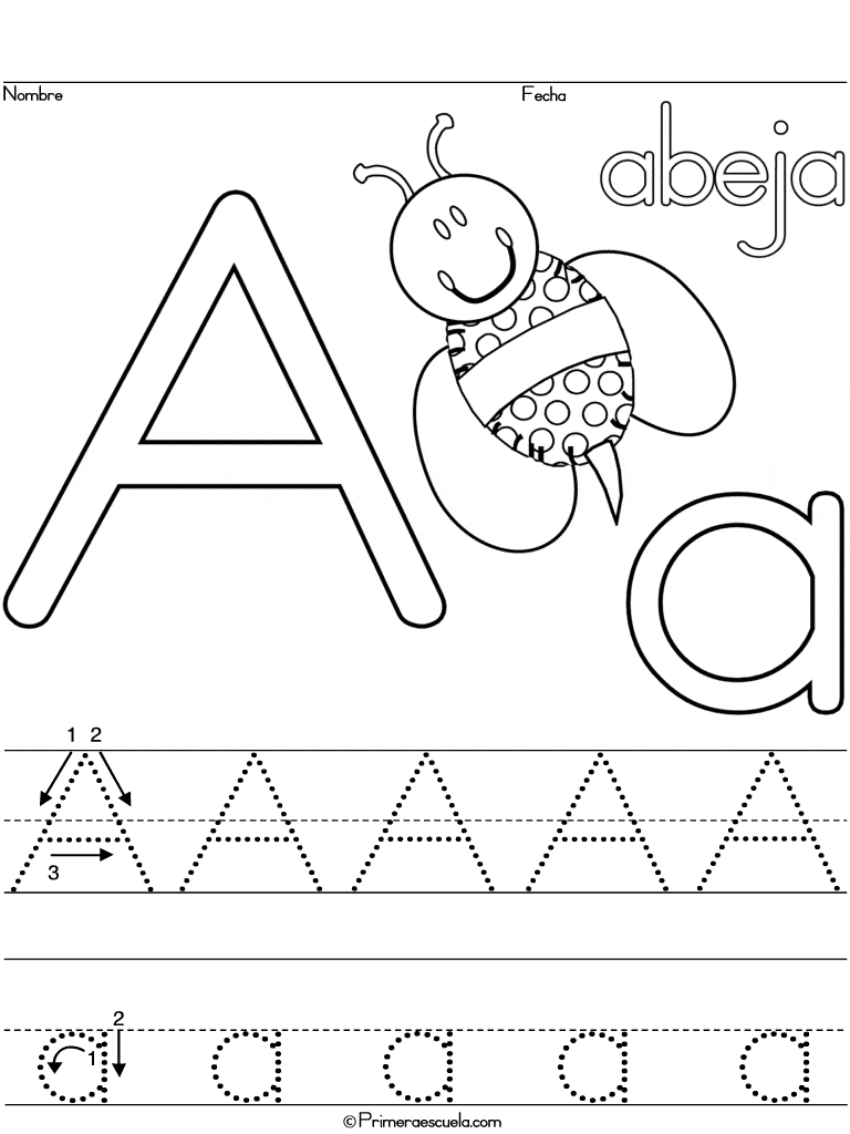 Caligrafía en PDF: recursos para trabajar dentro y fuera del aula Abeja
