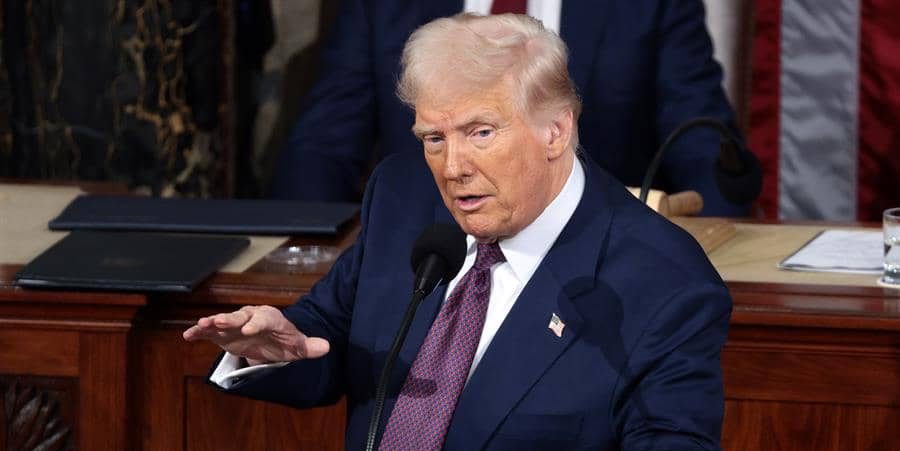 Trump ante el Congreso: «Hemos logrado más que otros presidentes en ocho años»