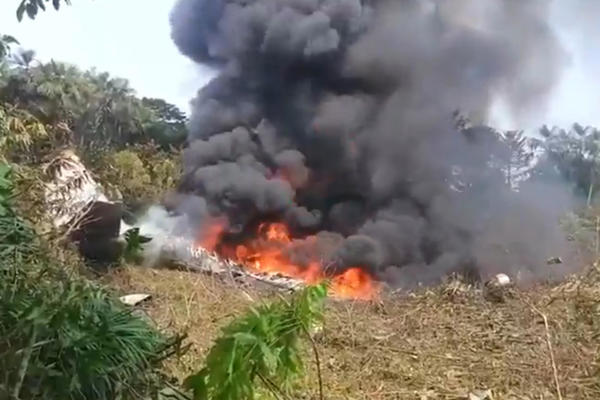 avión militar - Colombia - accidente