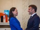 Emmanuel Macron y María Corina Machado