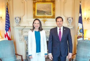 María Corina Machado y Marco Rubio