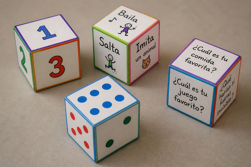 Dados personalizados de cartón