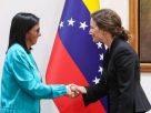 Delcy Rodríguez se reunió en Venezuela con una delegación del Banco Mundial