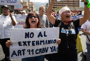 Protesta - Jubilados y pensionados en Venezuela exigen salarios "dignos" y con poder adquisitivo