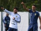 Messi y Scaloni