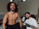 Marc Cucurella cumple su promesa al tatuarse a Luis de la Fuente