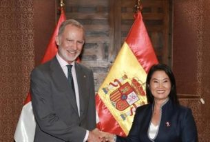 El rey de España se reúne con Keiko Fujimori y prometen a fortalecer la relación bilateral