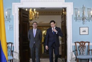 Rubio recibe al vicepresidente electo de Colombia para mostrar respaldo al nuevo Gobierno