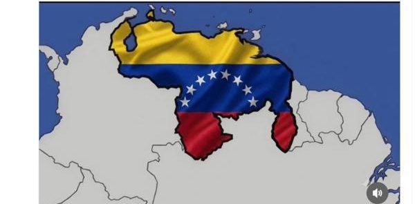 Oficialistas publican mapa de Venezuela con la bandera en respuesta a Trump
